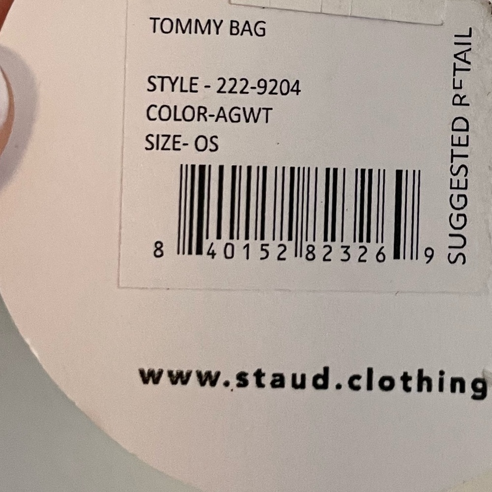 Staud Tommy Beaded Check Print Shoulder Bag - Picture 7 of 7